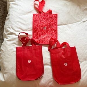 Lululemon Red Tote Bags